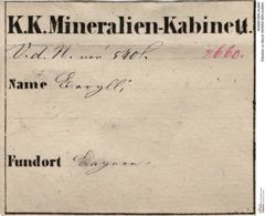 Etiketten zu Beryll (NHMW-MIN-Ao894)